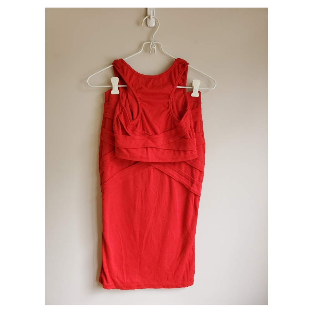 Red dress: 2 piece